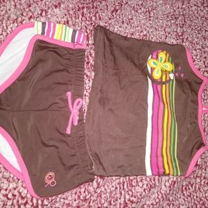 2 piece swim suit size 10/12 girl